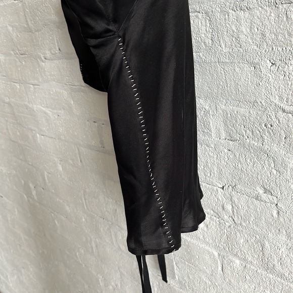 NWOT Ann Demeulemeester Nanette Black with Stitches Shirt - Picture 7 of 7